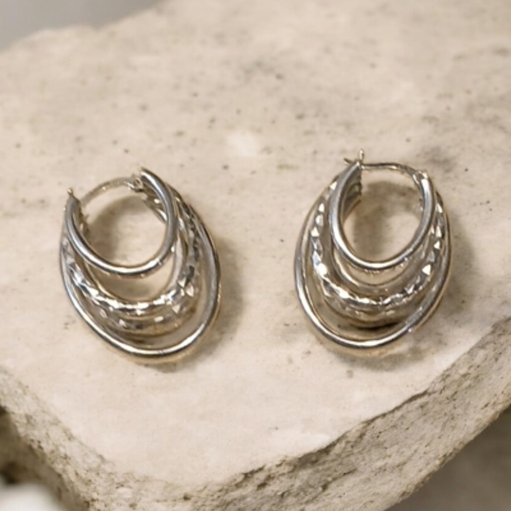 🔥Silver Hoop Earrings